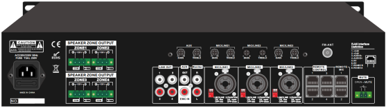 PA-4120MX PA-4240MX PA-4350MX PA-4500MX 4 Zone Mixer Amplifier with USB/SD/FM/Bluetooth - Image 3