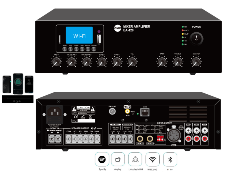 PA 120 w power amplifier