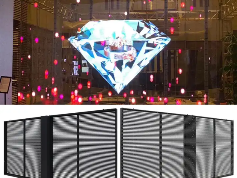 P3.91-7.82 Transparent LED Display 1000x500MM