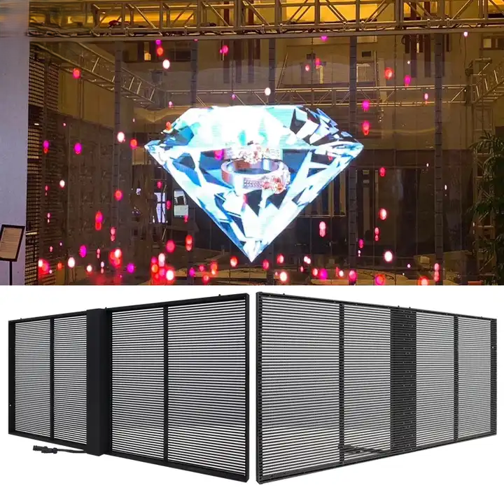 P3.91-7.82 Transparent LED Display 1000x500MM